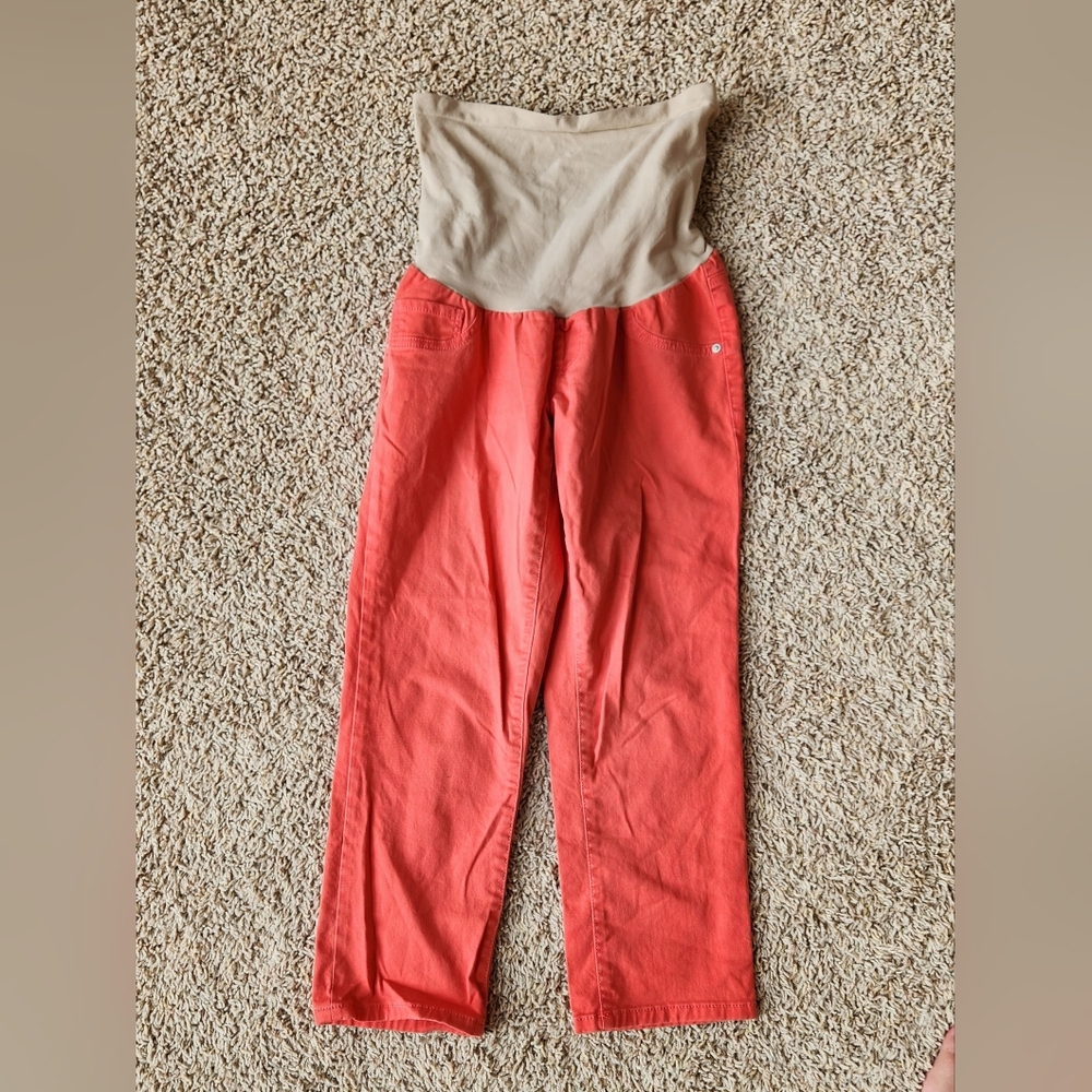 Oh Baby by Motherhood Coral Maternity Capris